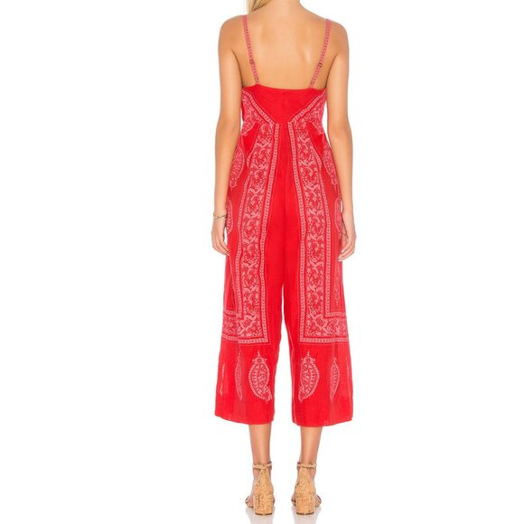 Free People X Revolve Feel The Sun Bandana Print Jumpsuit - Picture 4 of 13